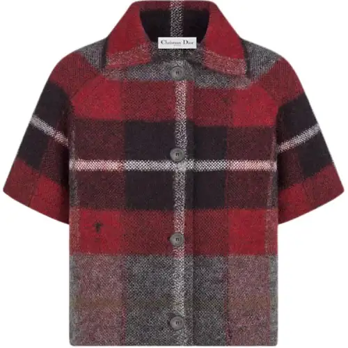 Christian DIOR Checked Short Sleeved Jacket