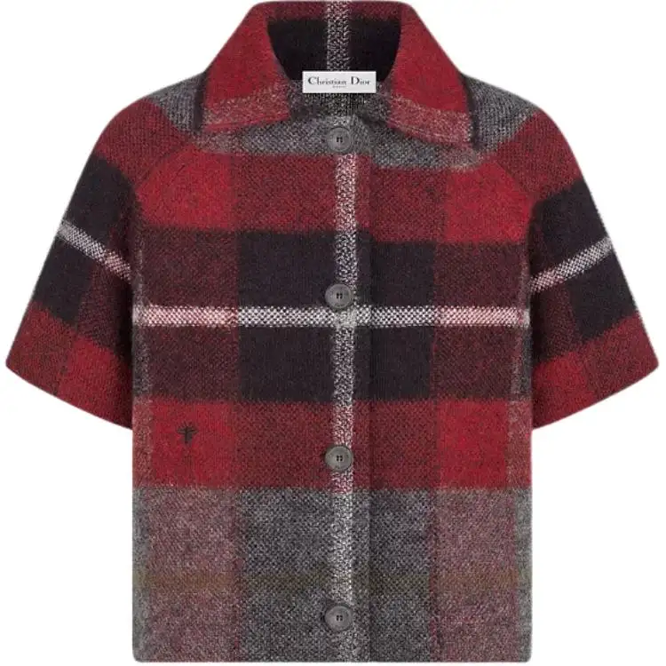 Christian DIOR Checked Short Sleeved Jacket