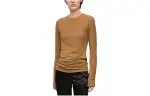 LOEWE Sweatshirts Women's Khaki Crew Neck Moderate Other