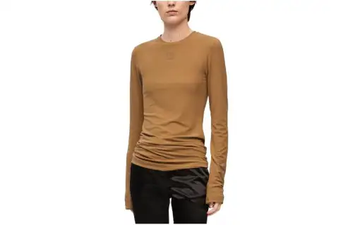 LOEWE Sweatshirts Women's Khaki Crew Neck Moderate Other