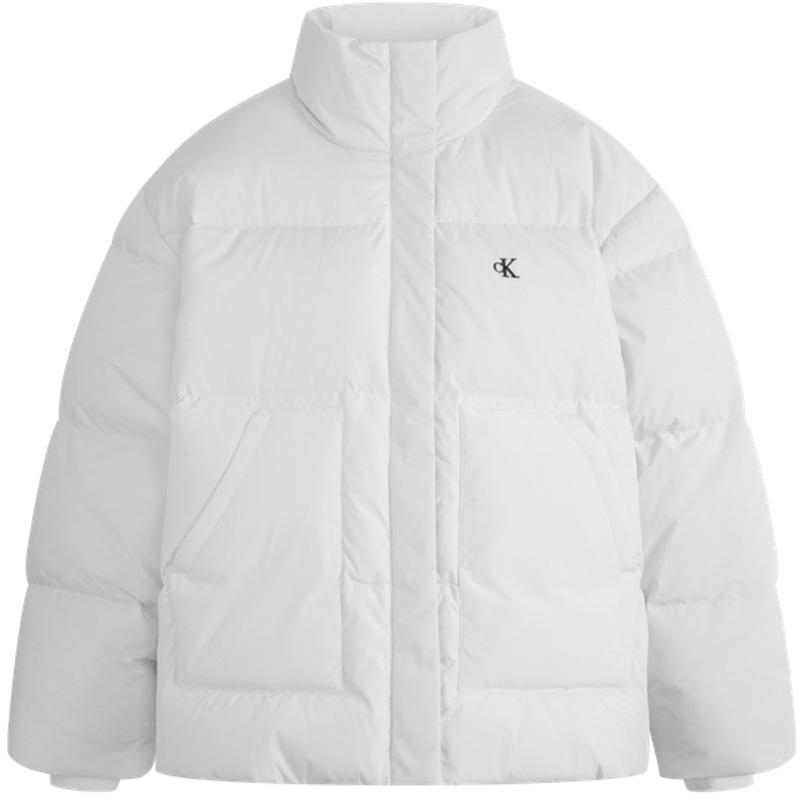 Женская куртка CALVIN KLEIN Embroidered Logo Down Jacket (черная)