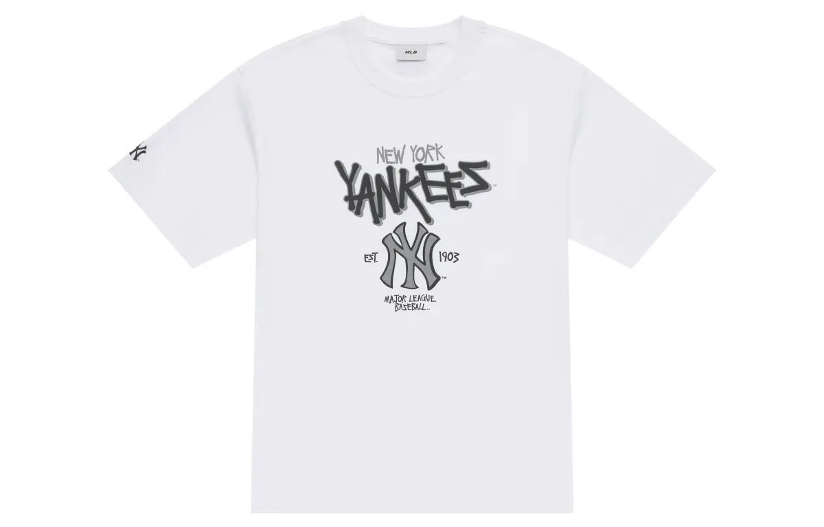 MLB New York Yankees Basic Collection SS25 T Shirt Unisex White