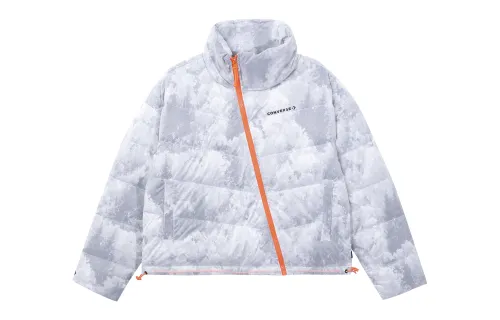 Converse Asymmetrical converse, design down jacket with zipper