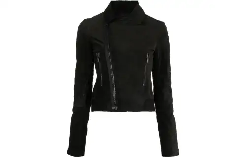 【Pre-Owned】suede biker jacket