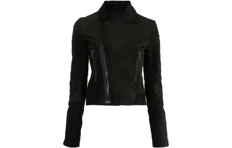 【Pre-Owned】suede biker jacket
