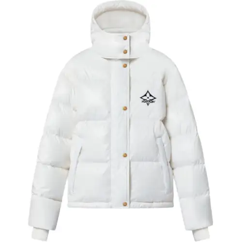 Lv Glossy Nylon Puffer Jacket