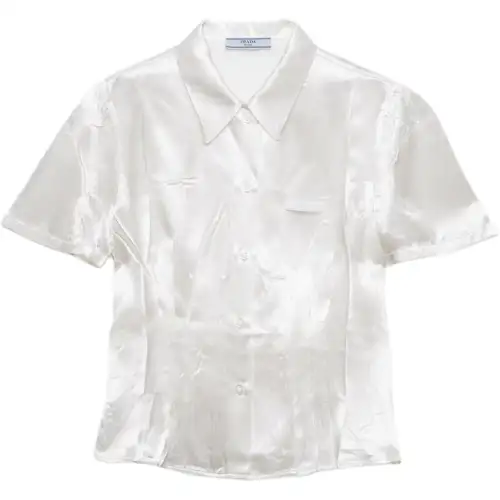 Prada flared button shirt