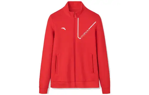 ANTA Variety Training Collection Jackets Women's Red Stand Collar Moderate Instructor