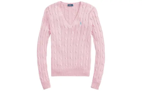 Polo Ralph Lauren FW23 Knitwear Slim Fit Women's Pink