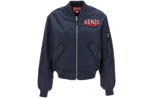 Kenzo 3D logo-appliqué bomber jacket