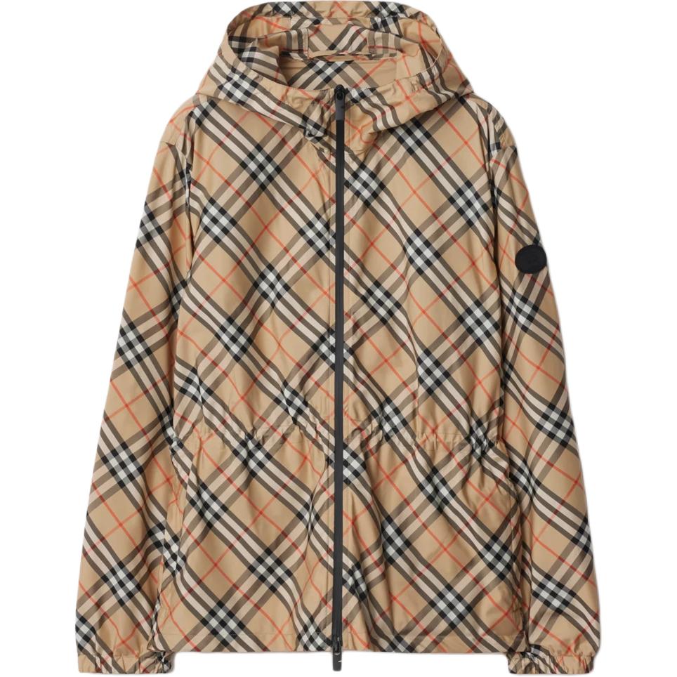 Женская куртка Burberry SS25 Stripe Zip Jacket (каки)