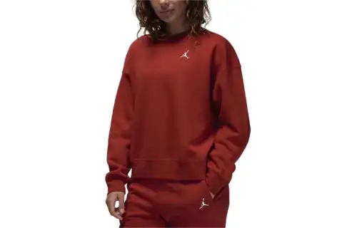 Jordan Brooklyn Fleece Sweatshirt Women's Sand Dune Red