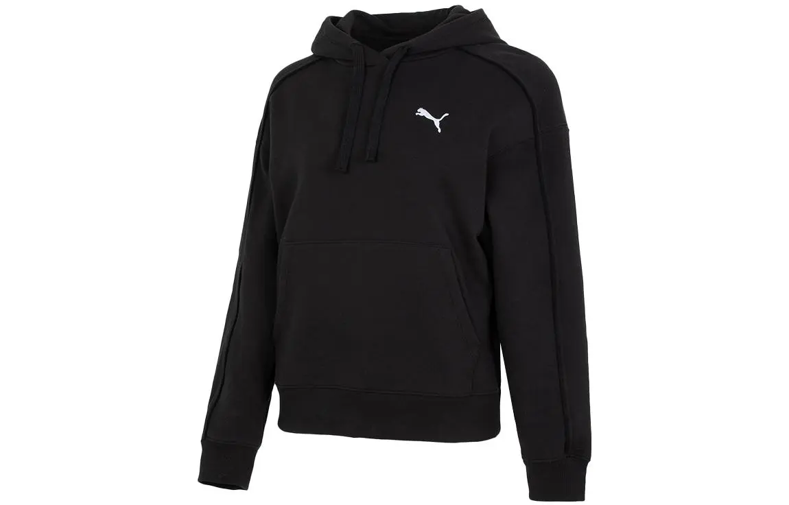PUMA Sweatshirts Women's Black Hooded Moderate Other