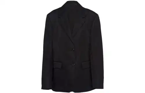PRADA Jackets Women's Black Suit Collar Moderate Other