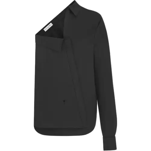 DIOR Shirts Women's Black Lapel Moderate Other