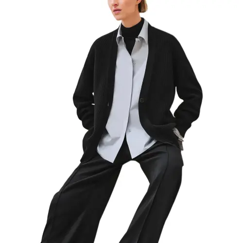 HERMES Cashmere Sweater Women's Black