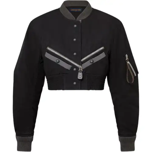 LOUIS VUITTON Cropped Utility Bomber Jacket