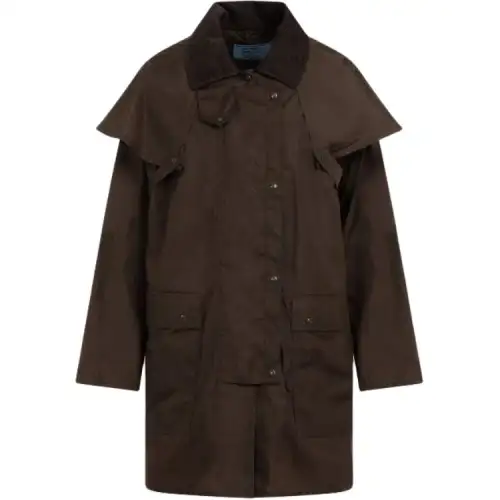 Prada corduroy-collar storm jacket