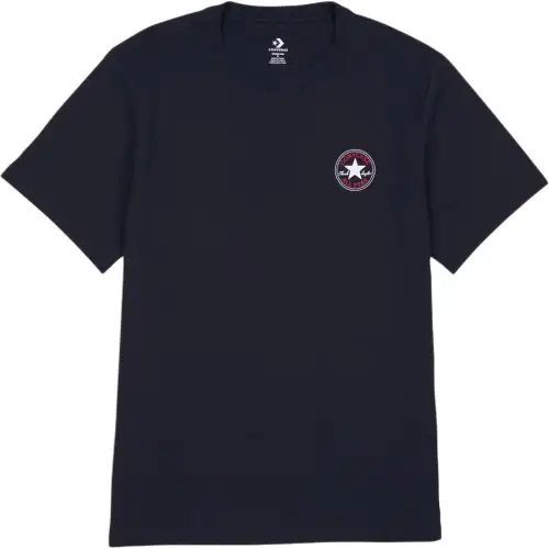 Converse T Shirts Women's Black Crew Neck Moderate Straight Fit