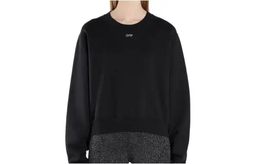 OFF WHITE Sweatshirt Regular Fit Women's Black