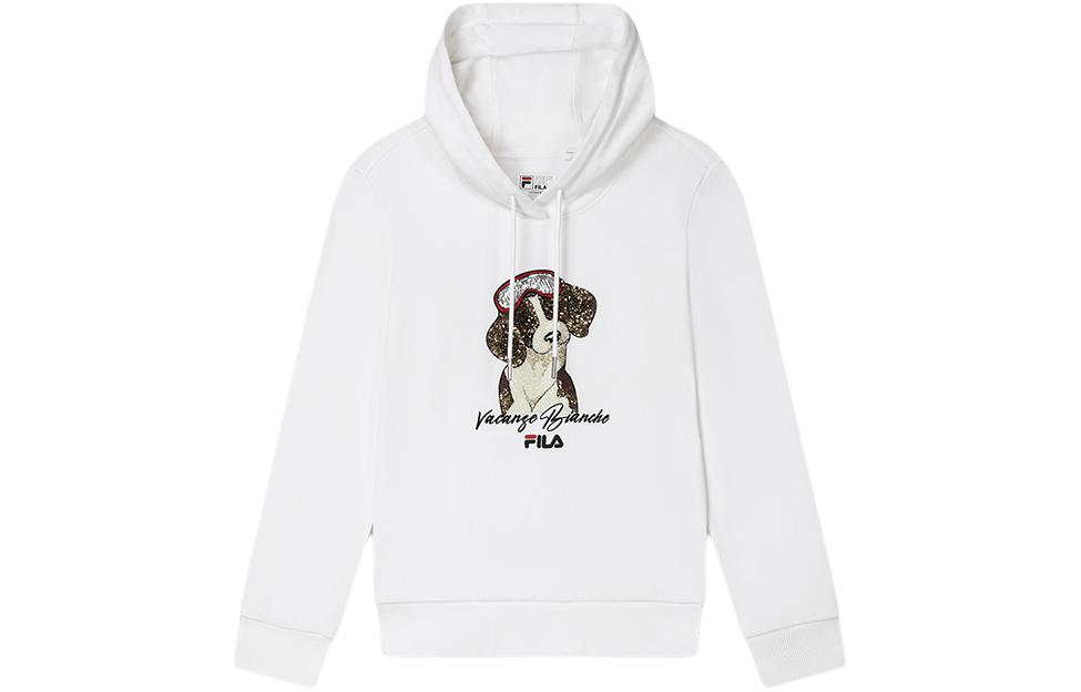 Женское худи FILA Puppy (белое)