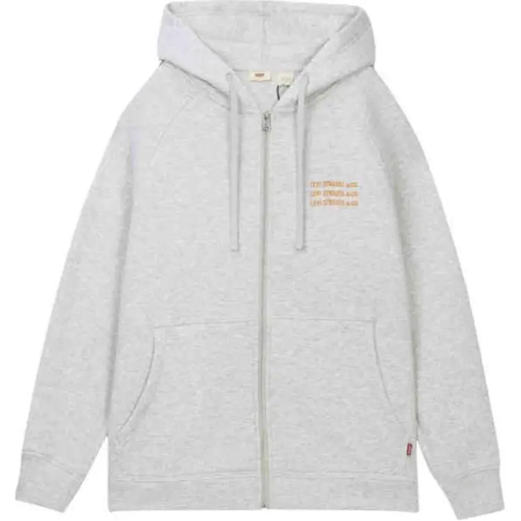 Levi's Sweatshirts Women's Gray Hooded Moderate Straight Fit