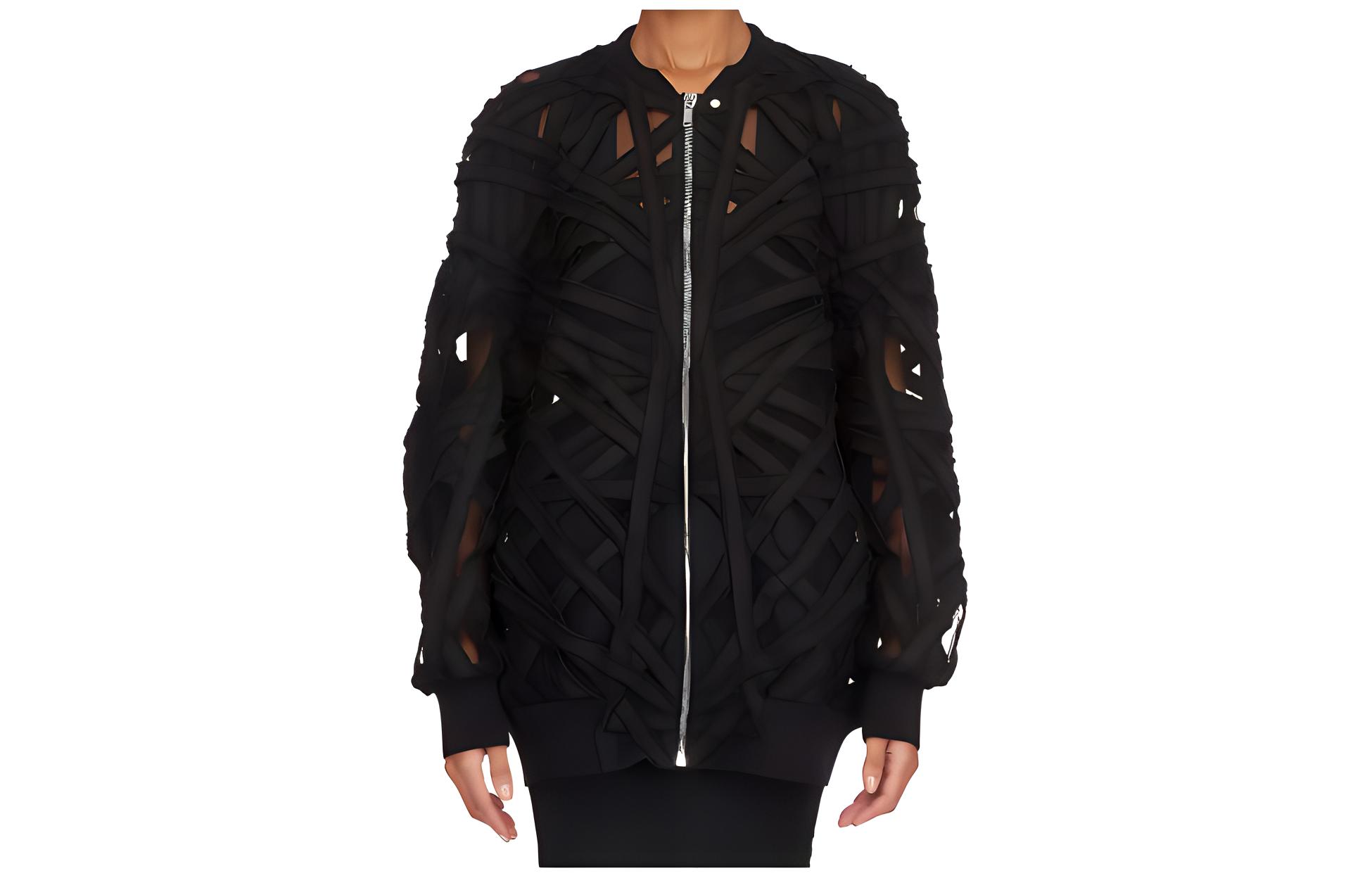 RICK OWENS Peter Cut Out Detailed Flight Jacket