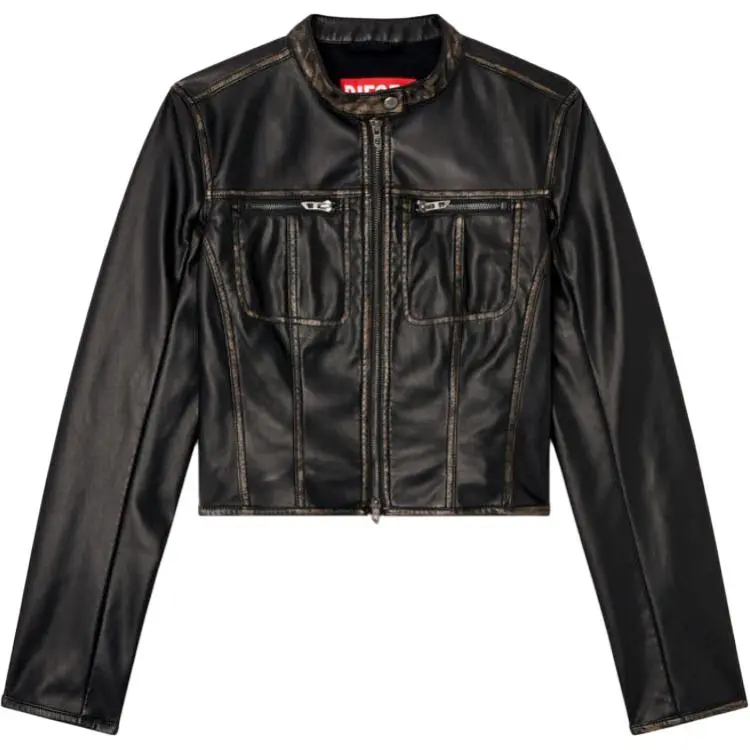 DIESEL G Lobe Zipped Biker Jacket