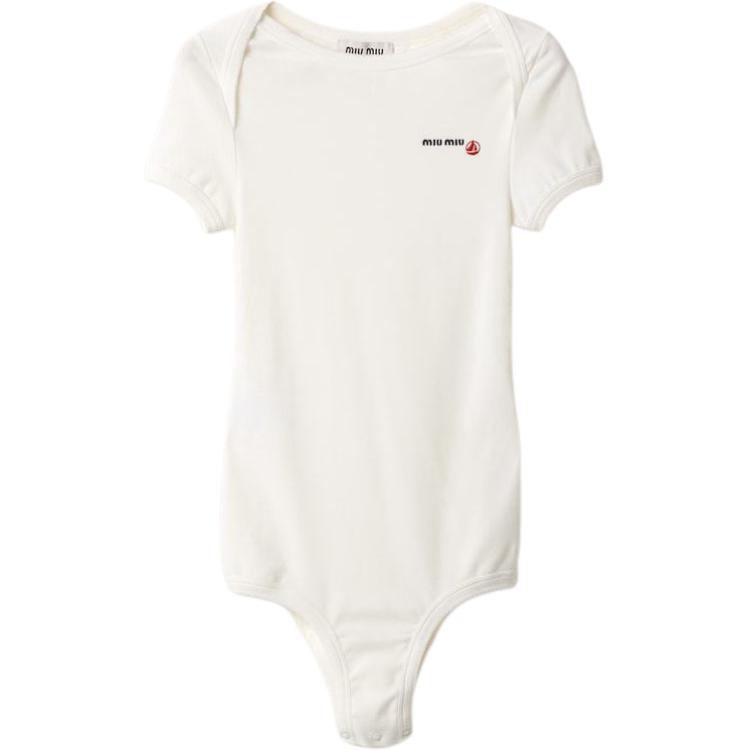 Женское боди MIU MIU x PETIT BATEAU (белое)