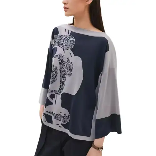 HERMES Knitwear Women's Black Blue