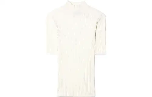 OFF WHITE Logo patch Mock Neck Top