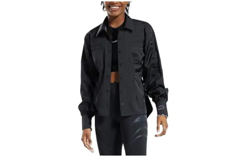 Reebok Jackets Women's Black Lapel Moderate Other