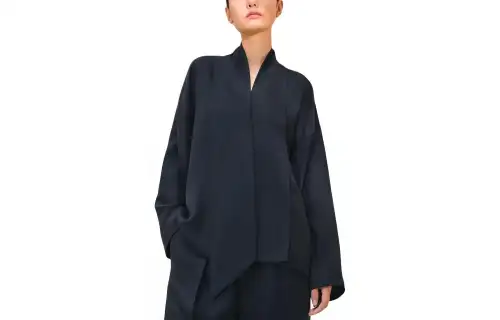 HERMES Shirt Women's Black Blue