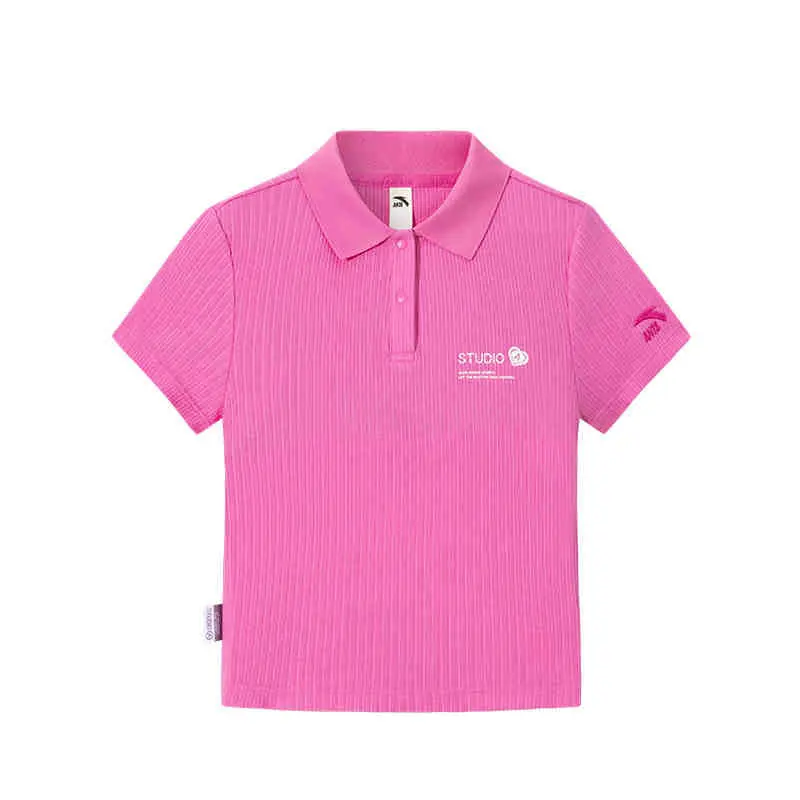 Anta Life Collection Polo Shirt Women's Wild Rose Pink