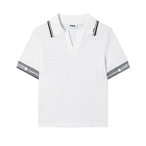 FILA Emerald Polo Shirt Women's Mist White
