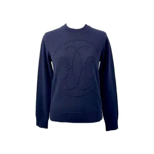 HERMES Cashmere Sweater Women's Purple