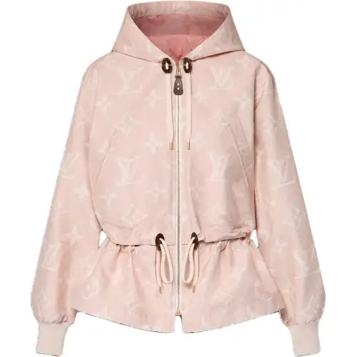 LOUIS VUITTON Inverted Mahina Monogram Hooded Parka