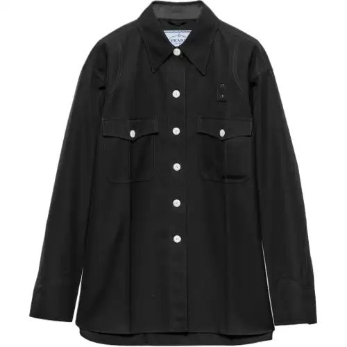 PRADA Wool Gabardine Coat