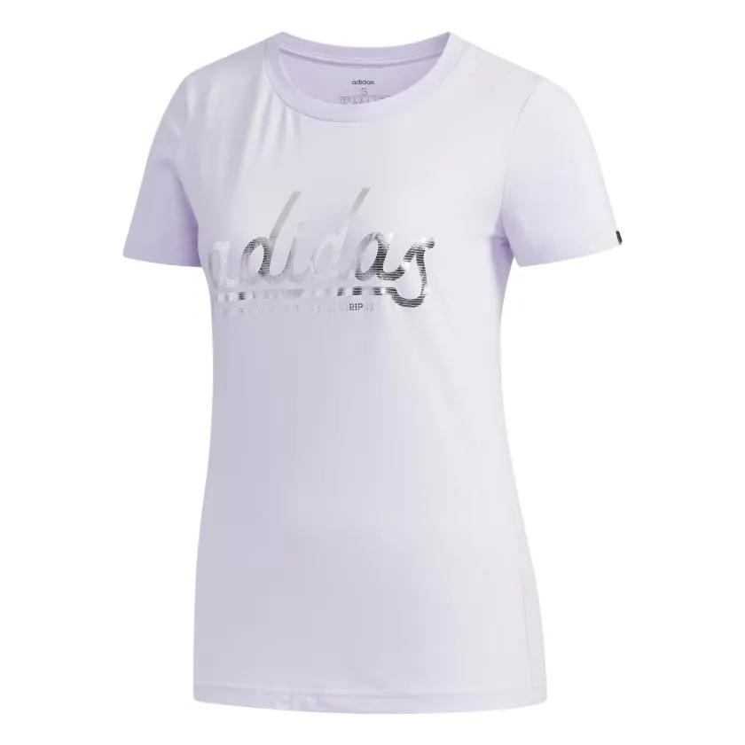 Adidas T Shirt Women's Purple/Silver Metal