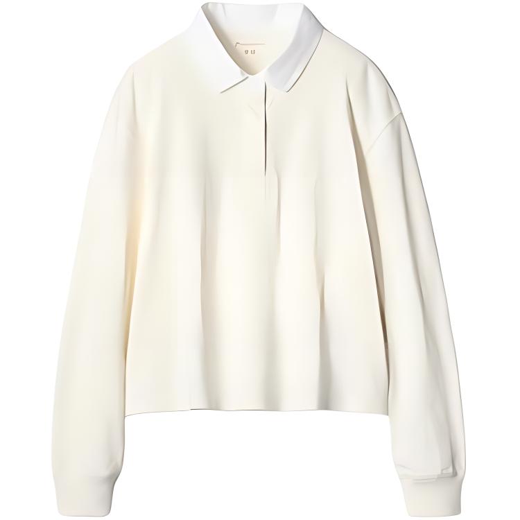 Женское поло UNIQLO x JW Anderson (белое)