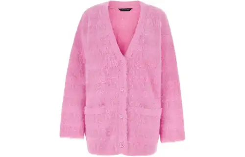 Balenciaga V Neck Oversized Knit Cardigan