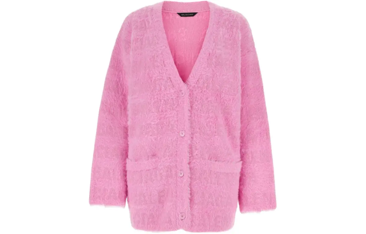 Balenciaga FW23 Knitwear Loose Fit Women's Pink