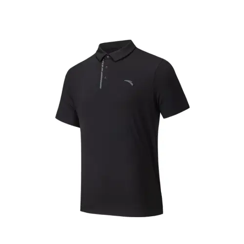 Anta Variety Training Collection Polo Shirt Men's Basic Black