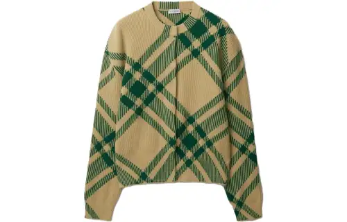 Burberry Check pattern Wool blend Cardigan