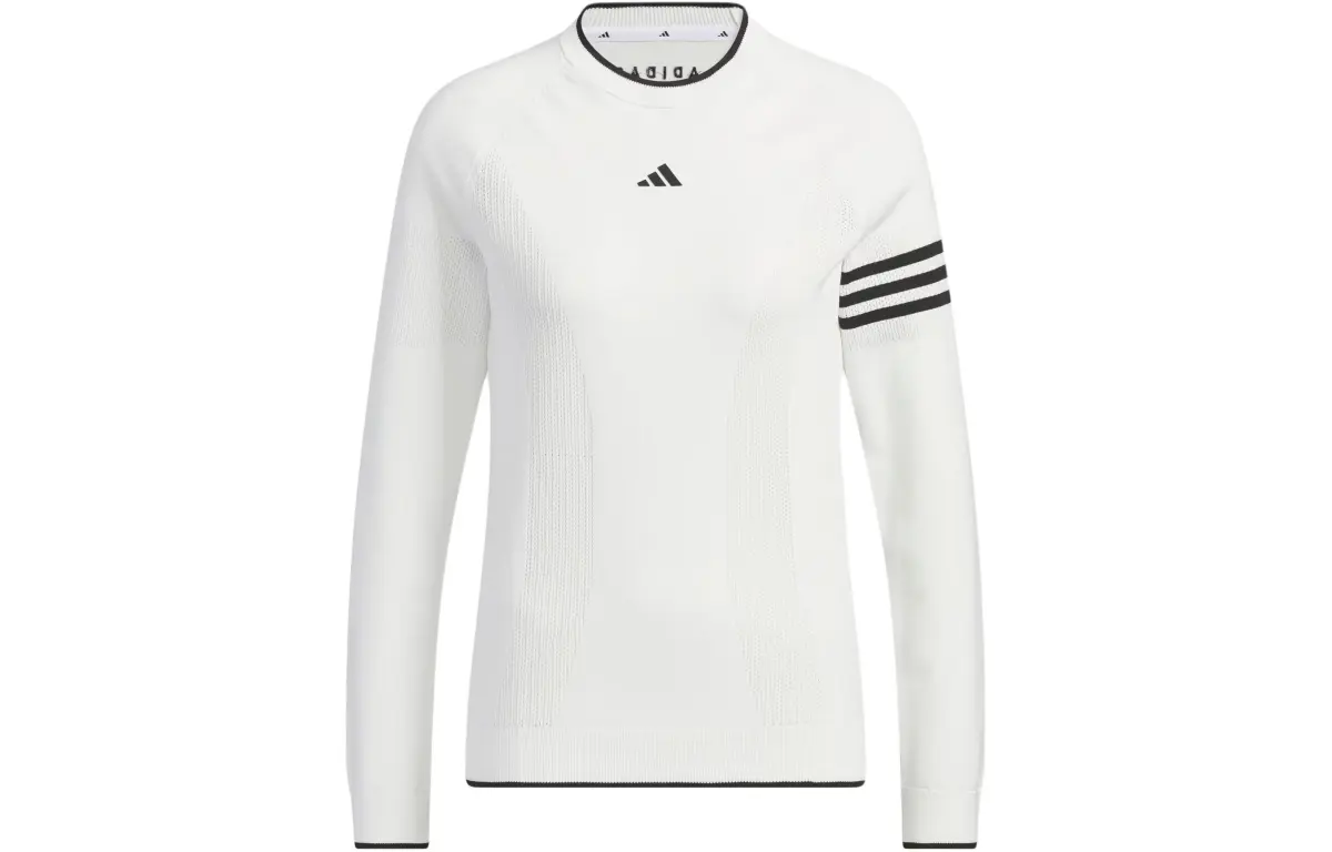 Adidas Long Sleeve Pullover Sweater Knitwear Women's White