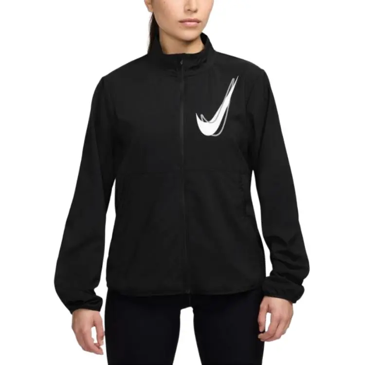 Nike Jackets Women's Black Stand Collar Moderate Other