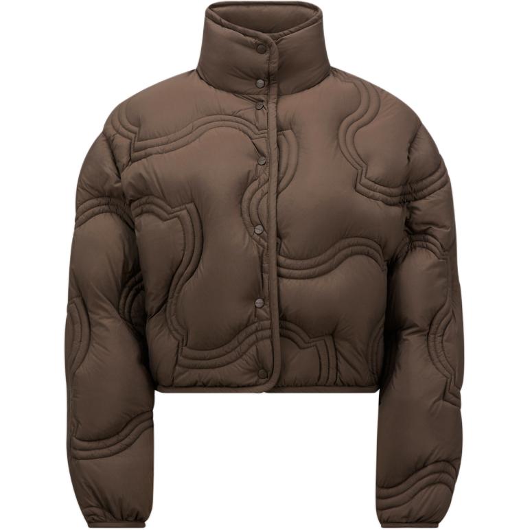 Женский пуховик Moncler Beryl (коричневый)