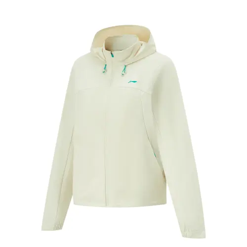 Li Ning Running Collection Solid Color Zippers Hooded Comfortable And Breathable Fleece Lined Thermal Loose Fit Sports