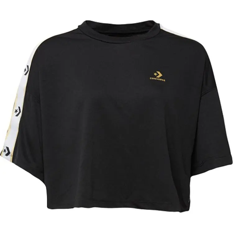Converse Tee Drop Shoulder Sleeve T Shirt Women's Black