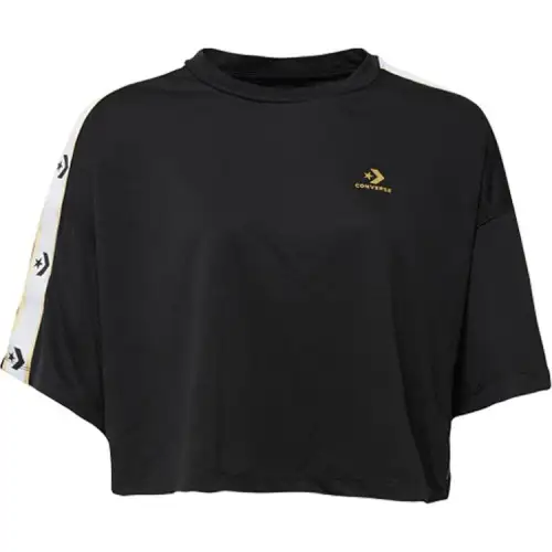 Converse Tee Drop Shoulder Sleeve T Shirt Women's Black